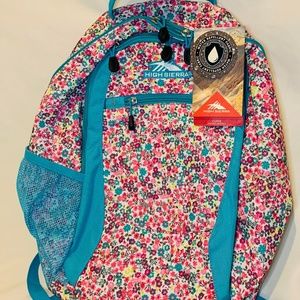High Sierra Floral Backpack. BRAND NEW!